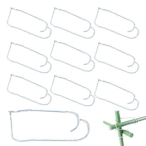 Monozoz Pflanzenspalier-Verbindungsschnallen, 10 Stück, Drahtbefestigungsschnalle, Pflanzenstütz-Clips, Metalldrahtverbinder, Befestigungsschnallen für Gartenarbeit, Topfpflanzen Monozoz Pflanzenspalier-Verbindungsschnallen, 10 Stück, Drahtbefestigungsschnalle, Pflanzenstütz-Clips, Metalldrahtverbinder, Befestigungsschnallen für Gartenarbeit, Topfpflanzen von Monozoz
