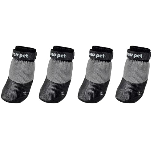 Monozoz Pfotenabdeckungen für Hunde, wiederverwendbare Pfotenstiefel | wasserdichter Welpenpfotenschutz für Hunde, Spaziergänge, Laufen, Camping von Monozoz