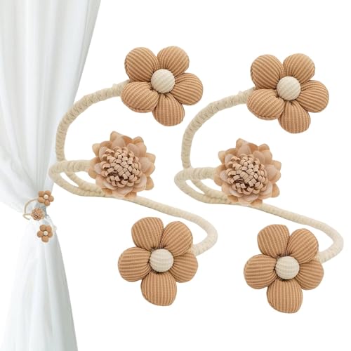Monozoz Raffhalter mit Blumenmotiv – Vorhanghalter-Clips für Vorhänge, Raffhalter – flexible dekorative Vorhänge, Raffhalter für Wohnzimmer, Schlafzimmer, Zuhause Monozoz Raffhalter mit Blumenmotiv – Vorhanghalter-Clips für Vorhänge, Raffhalter – flexible dekorative Vorhänge, Raffhalter für Wohnzimmer, Schlafzimmer, Zuhause von Monozoz