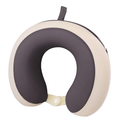 Monozoz Reise-Nackenkissen, U-förmiges Nackenkissen für Reisen, ergonomisches Kissen, Kopfstütze, atmungsaktives Design für heißes Wetter, lange Flüge, Familie, Freunde von Monozoz