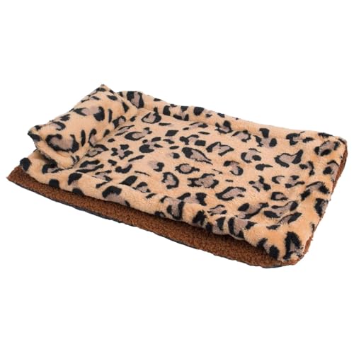 Monozoz Reptilien-Schlafsack – Tragbarer Leoparden-Schlafsack – weiches Reptilien-Schlafbett mit Kissen und Decke, Bartagamen-Tank-Zubehör, Schlafsack von Monozoz