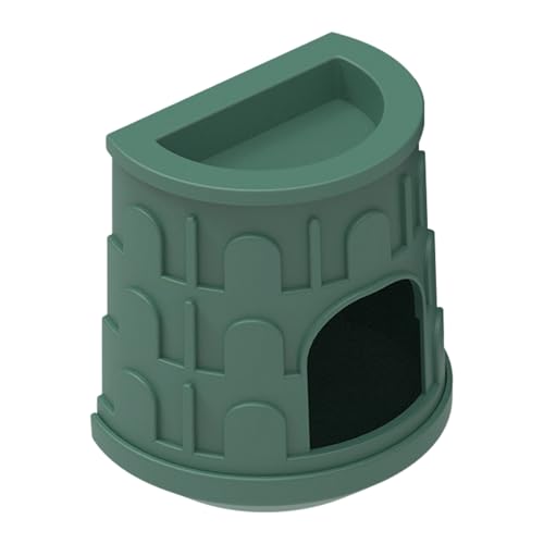 Monozoz Reptilienversteck Haus | Kleines Haustier Reptilien Versteckhöhle | Abnehmbare Lebensraum Dekoration mit Top Food Water Basin Aquarium Tank Zubehör für Baumfrösche, Grüne Leguane Monozoz Reptilienversteck Haus | Kleines Haustier Reptilien Versteckhöhle | Abnehmbare Lebensraum Dekoration mit Top Food Water Basin Aquarium Tank Zubehör für Baumfrösche, Grüne Leguane von Monozoz