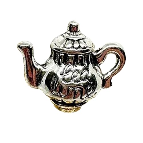 Monozoz Scharnierkopf, Vintage-Teetasse und Teelöffel, Türaufsatz, kreativer Scharnierkopf, Heimdekoration, Türrahmen-Scharnier-Dekoration für Türen, Schränke, Möbel von Monozoz