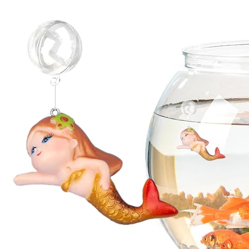 Monozoz Schwimmende Meerjungfrauen-Aquarium-Dekorationen, schwimmende, verstellbare Aquarium-Ornament, niedliche Meerjungfrau-Statue für Fischspielzeug, kleine Aquarium-Dekoration für Schlafsaal, Monozoz Schwimmende Meerjungfrauen-Aquarium-Dekorationen, schwimmende, verstellbare Aquarium-Ornament, niedliche Meerjungfrau-Statue für Fischspielzeug, kleine Aquarium-Dekoration für Schlafsaal, von Monozoz