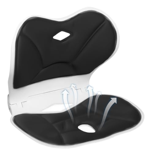 Monozoz Sitzkissen – Lendenwirbelstütze, ergonomisch, bequem, für Fahren, LKW, Auto, Sofa, Stadion, Flugzeug, Reisen, Zuhause, Rollstuhl von Monozoz