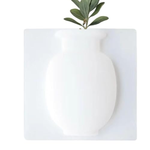 Monozoz Spurlose Wandvase, wiederverwendbare Silikon-Vase, Blumenvasen, moderne Dekoration, innovative Wandvase, Fenstervase, einzigartiges Blumenarrangement von Monozoz