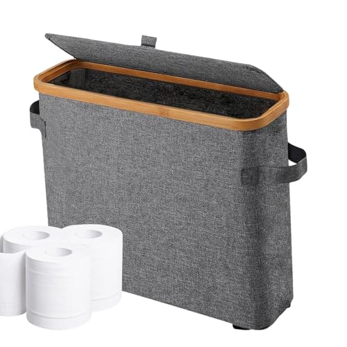 Monozoz Toilettenpapier-Aufbewahrung, Toilettenpapier-Organizer für Badezimmer, Toilettenpapieraufbewahrung mit Deckel für WC, Toilette, Küche, Monozoz Toilettenpapier-Aufbewahrung, Toilettenpapier-Organizer für Badezimmer, Toilettenpapieraufbewahrung mit Deckel für WC, Toilette, Küche, von Monozoz