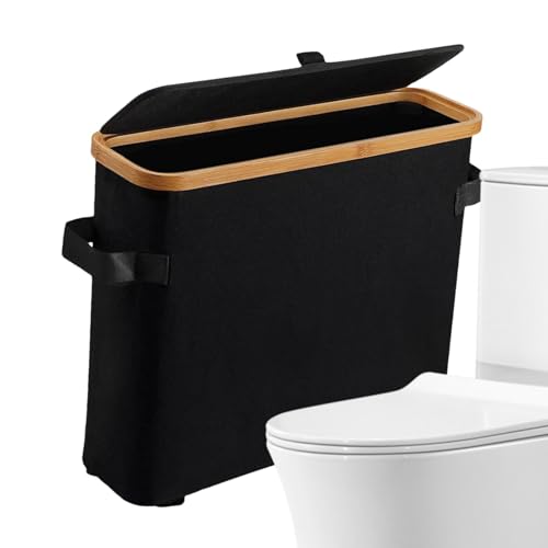 Monozoz Toilettenpapier-Aufbewahrungskorb, Toilettenpapier-Aufbewahrungskorb mit Deckel für WC, Toilette, Küche, Wohnmobil Monozoz Toilettenpapier-Aufbewahrungskorb, Toilettenpapier-Aufbewahrungskorb mit Deckel für WC, Toilette, Küche, Wohnmobil von Monozoz