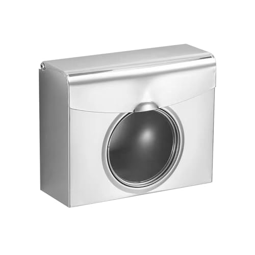 Monozoz Toilettenpapierspender – Edelstahl-Papierhandtuchhalter für Wand, wasserdichte Toilettenpapierbox, Badezimmer-Tücherpapierhalter, Handtuchspender, transparent, Garagen für Monozoz Toilettenpapierspender – Edelstahl-Papierhandtuchhalter für Wand, wasserdichte Toilettenpapierbox, Badezimmer-Tücherpapierhalter, Handtuchspender, transparent, Garagen für von Monozoz