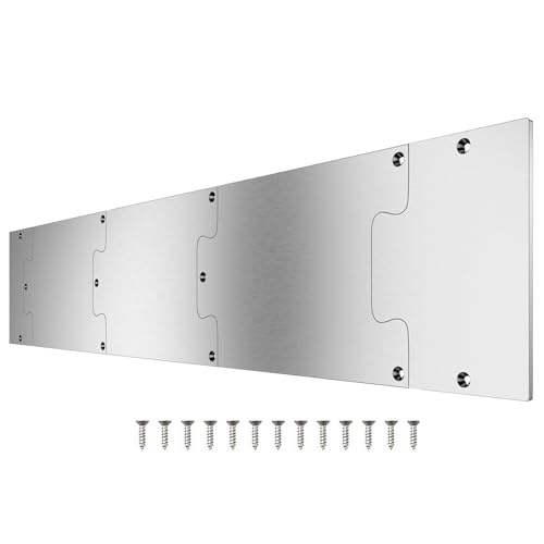 Monozoz Trittplatte für Unterseite der Tür – Schutztür-Bodenplatte, Schutz-Kickplate aus Edelstahl für Badezimmer, Arbeitszimmer, Garage Monozoz Trittplatte für Unterseite der Tür – Schutztür-Bodenplatte, Schutz-Kickplate aus Edelstahl für Badezimmer, Arbeitszimmer, Garage von Monozoz
