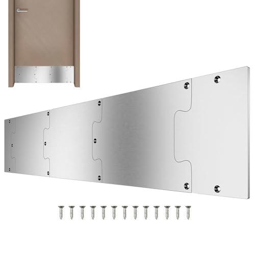 Monozoz Tür-Trittplatte – Schutz-Tür-Bodenplatte, Schutz-Kickplate aus Edelstahl für Badezimmer, Arbeitszimmer, Garage Monozoz Tür-Trittplatte – Schutz-Tür-Bodenplatte, Schutz-Kickplate aus Edelstahl für Badezimmer, Arbeitszimmer, Garage von Monozoz