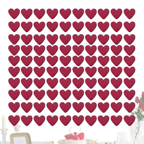 Monozoz Valentine Holzherzen zum Basteln, Liebesherz, Kunstornamente, herzförmige Bastelstücke, Herz-Tischdekoration für Valentinstag von Monozoz