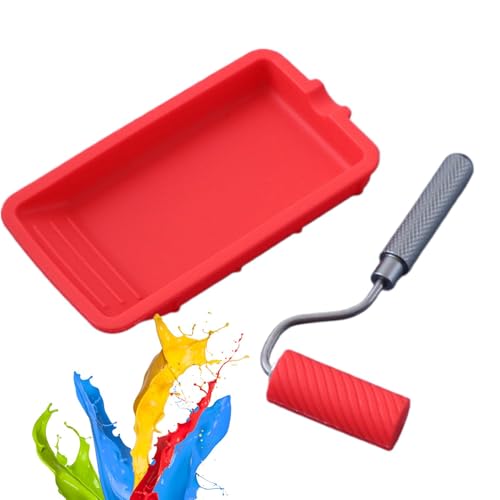 Monozoz Wandfarbroller, professionelles Farbset, 12,7 cm, klein, wiederverwendbar, Malerbedarf, Farbset mit Farbwanne für Wand und Tür Monozoz Wandfarbroller, professionelles Farbset, 12,7 cm, klein, wiederverwendbar, Malerbedarf, Farbset mit Farbwanne für Wand und Tür von Monozoz