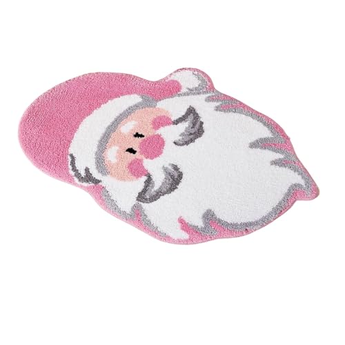 Monozoz Weihnachts-Badematten und -teppiche, Weihnachtsmann-Bodenmatte, Dekoration, Badezimmerteppich, saugfähig, waschbar, Badematte, Duschvorleger, rutschfest, Badewannenteppich für Wohnzimmer, 40,6 Monozoz Weihnachts-Badematten und -teppiche, Weihnachtsmann-Bodenmatte, Dekoration, Badezimmerteppich, saugfähig, waschbar, Badematte, Duschvorleger, rutschfest, Badewannenteppich für Wohnzimmer, 40,6 von Monozoz