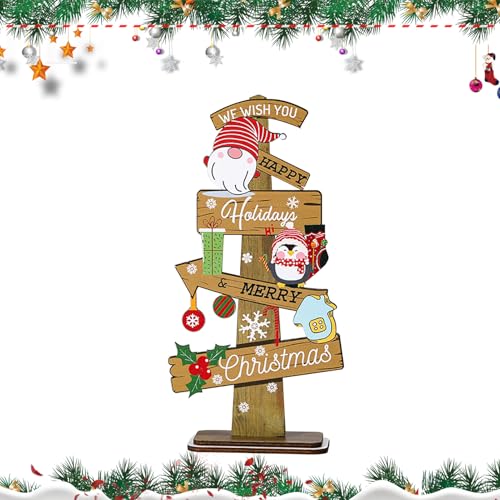 Monozoz Weihnachtsbaum-Schreibtisch-Dekoration, rustikales Holztablett, Dekoration, Tischdekoration, Zubehör für Kaminsims, Schreibtischregal, Schreibtisch, Kamin Monozoz Weihnachtsbaum-Schreibtisch-Dekoration, rustikales Holztablett, Dekoration, Tischdekoration, Zubehör für Kaminsims, Schreibtischregal, Schreibtisch, Kamin von Monozoz