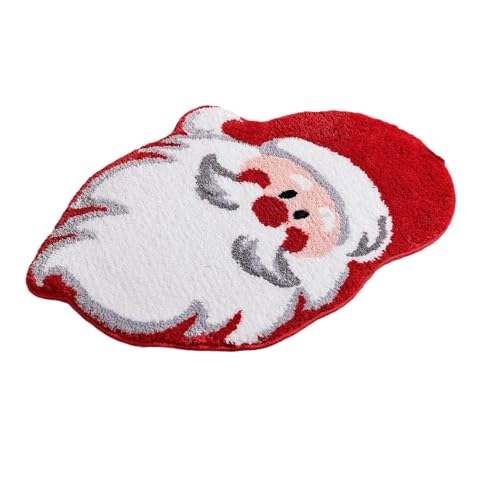 Monozoz Weihnachtsteppiche für den Innenbereich, Weihnachtsmann-Bodenmatte, Dekoration, Badezimmerteppich, saugfähig, waschbar, Badematte, Duschvorleger, rutschfest, Badewannenteppich für Wohnzimmer Monozoz Weihnachtsteppiche für den Innenbereich, Weihnachtsmann-Bodenmatte, Dekoration, Badezimmerteppich, saugfähig, waschbar, Badematte, Duschvorleger, rutschfest, Badewannenteppich für Wohnzimmer von Monozoz