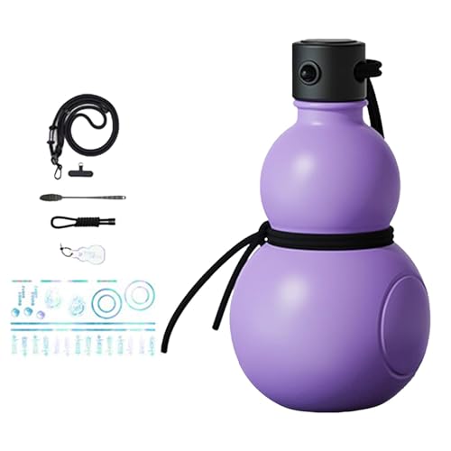 Monozoz Weinflasche für den Außenbereich, tragbare Wasserflasche mit Verschluss, Sport-Kürbisflasche, chinesisches Feng Shui Hu-Lu Kürbis-Ornament, Flagon-Wasserkocher für den Außenbereich von Monozoz