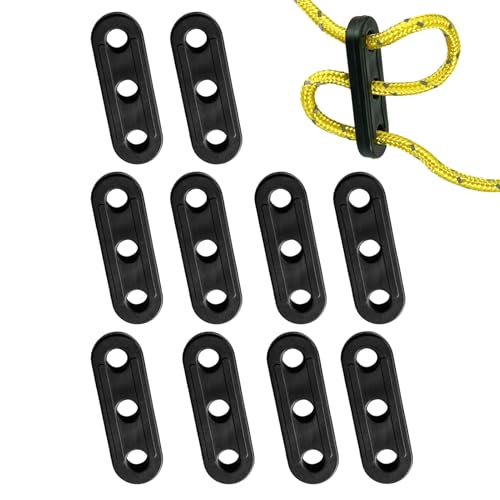 Monozoz -Windseilschnalle, 10 x Zeltschnur, rutschfest, Camping-Markisen-Zubehör, winddicht, für Outdoor, Camping, Wandern, Picknick, Baldachin von Monozoz