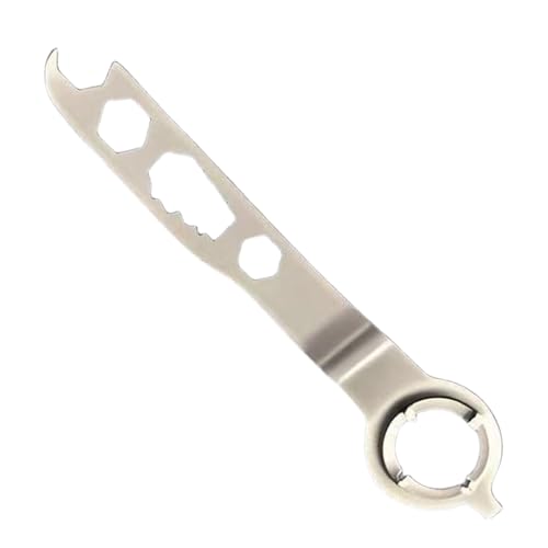 Monozoz Winkelschleiferschlüssel, ergonomisches Winkelschleifer-Werkzeug – verstellbarer 5-in-1-Vierbackenschlüssel für Reparaturen im Innen- und Außenbereich von Monozoz