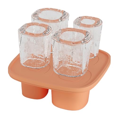 Monozoz Zylinderförmige Eiswürfelform, Eiswürfelbereiter, Silikonform mit 4 Mulden, für Outdoor-Camping, Party, Behälter für Tassen, 850 ml - 1134 ml Monozoz Zylinderförmige Eiswürfelform, Eiswürfelbereiter, Silikonform mit 4 Mulden, für Outdoor-Camping, Party, Behälter für Tassen, 850 ml - 1134 ml von Monozoz