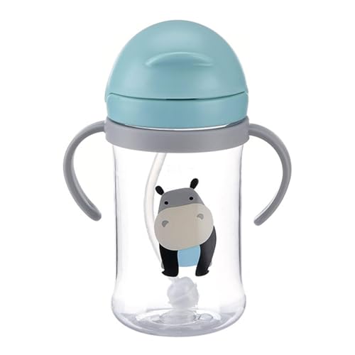 Trinklernbecher Baby Trinkbecher Schnabeltasse, 400ml Trinkbecher Baby, Auslaufsicherer Strohhalmbecher Mit Griffen Silikonbecher Ab 6-12 Monate 1+ Jahr Kleinkinder Babys von Monozoz