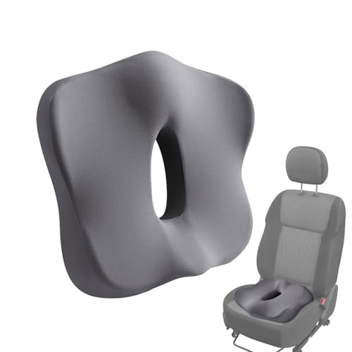 Weiche Stuhlkissen, Steißbeinkissen, Sitzkissen für Bürostuhl, Me Mory Schaumstoff-Steißbein-Pa in ef-Kissen für Rückenstütze, rutschfestes Sitzkissen, rutschfestes Design, Hüftstützkissen von Monozoz