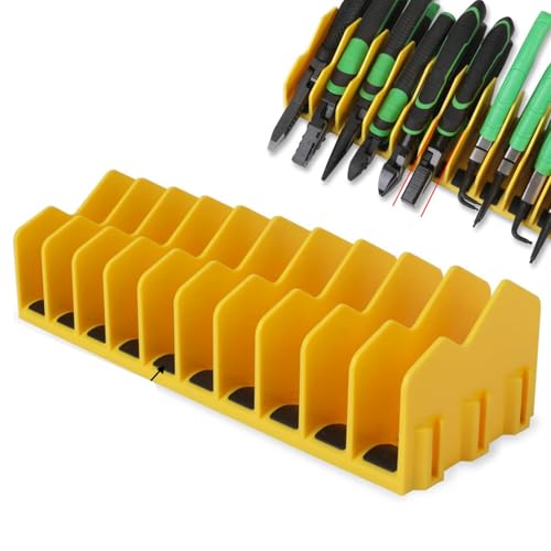 Zangen-Organizer, Zangen-Organizer, 10 Schlitze, Zangenschneider, Organizer mit rutschfester Gummiunterseite, Werkzeug-Organizer, Werkzeug-Schublade, Werkzeugkasten-Organizer, ausziehbares Design von Monozoz
