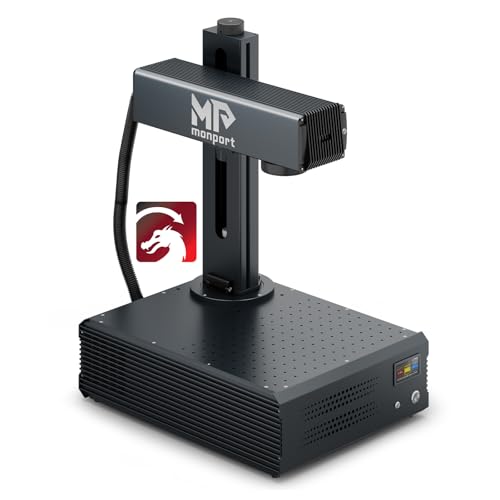 Monport GA 60W MOPA Faserlaser Graviermaschine Farb Markierungsmaschine mit Autofokus hohe Präzision, Desktop Laser Gravur Gerät, 175 x 175 mm Arbeitsbereich Laser Cutter für Metall Holz Monport GA 60W MOPA Faserlaser Graviermaschine Farb Markierungsmaschine mit Autofokus hohe Präzision, Desktop Laser Gravur Gerät, 175 x 175 mm Arbeitsbereich Laser Cutter für Metall Holz von Monport
