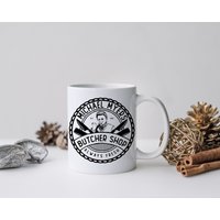 Michael Myers Metzger Shop Tasse, Mama Lustige Dino Neuheit Büro Geschenk, Knebel Weihnachtsgeschenk, Geschenkbörse, Halloween von MonroeMeadowBoutique