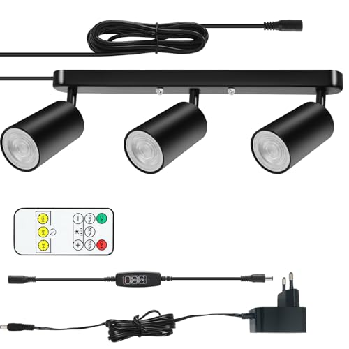 Monsing Deckenstrahler 3 Flammig 15W 3000K Schwenkbar Deckenleuchte Küche Spots Deckenleuchte Deckenlampe Spots Strahler Deckenleuchte für Küche, Wohnzimmer, Schlafzimmer von Monsing