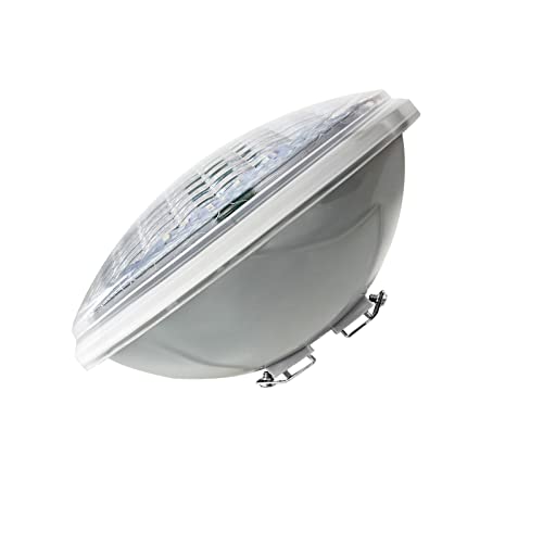 Monsing LED Schwimmbadleuchten PAR56 40W LED Poolbeleuchtung Einhänge Unterwasser ersatz 300W Halogen Scheinwerfer DC/AC 12V Kaltweiß 6000K von Monsing