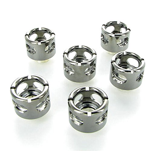 Monsoon Hardline 16/13mm (ID 1/2" OD 5/8") Anschraubtülle Sixpack - Black Chrome von Monsoon