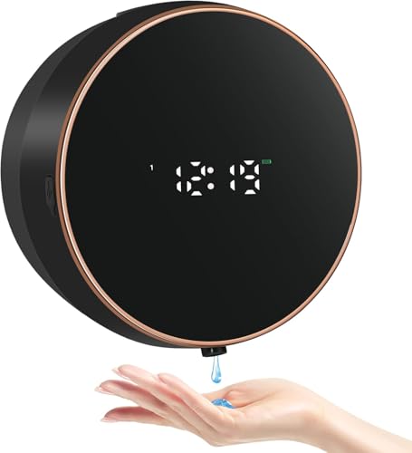 Seifenspender Automatisch Wandbefestigung Mit Sensor No Touch Seifenspender Soap Dispenser Automatic Elektrische Kunststoff Seifenspender FüR Bad,KüChe,BüRo Schwarz von Monstake