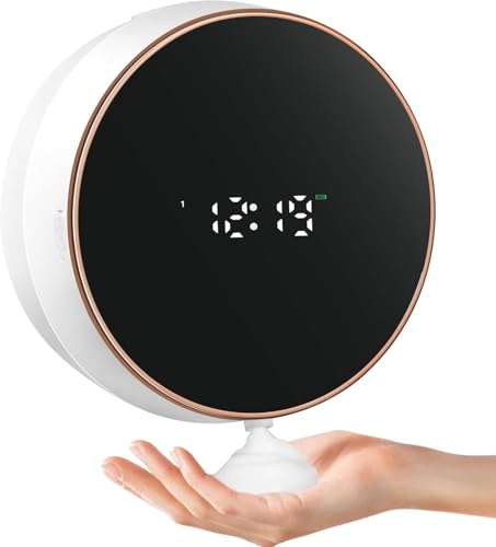 Seifenspender Automatisch Wandbefestigung Schaumseifenspender Elektrischer Soap Dispenser No Touch Wandmontage Sensor Seifenschaumspender Kunststoff Küche Bathroom Schaumspender Weiß von Monstake