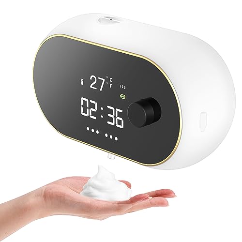 Seifenspender Automatisch Wandbefestigung Schaumseifenspender Elektrischer Soap Dispenser No Touch Wandmontage Sensor Seifenschaumspender Kunststoff Küche Bathroom Schaumspender Weiß von Monstake