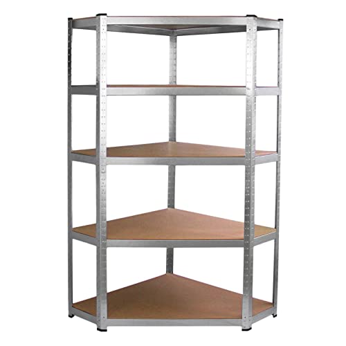 Monster Racking Galwix Eckregal Lagerregal Garagenregal Stahlregal Industrieregal Werkstattregal Steckregal Metallregal 90cm B x 30cm T x 180cm von Monster Racking