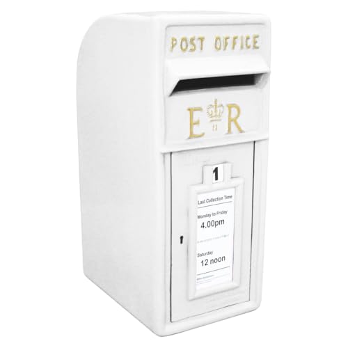 Briefkasten im englischen Stil Postkasten weiß Wandbriefkasten Standbriefkasten Post Box Gusseisen von Monster Shop