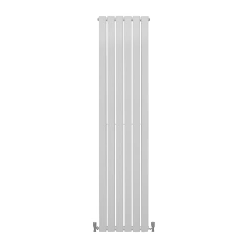 Paneelheizkörper Flachheizkörper Design Heizkörper Heizung 180cm x 42cm Glänzendes Weiß Vertikal Heizgerät Doppellagig Wandheizkörper Küche Wohnzimmer Badezimmer Reinigungsbürste und Befestigungsset von Monster Shop