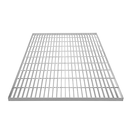 Verzinkte Gitterroste Boden Schmiede Stabiler Weg Mesh-Bodenplatte Gitter Abflussrinne Entlüftung Strapazierfähig Wetterfest Stahl Verzinkt 1000mm x 900mm x 30mm 4mm Metalldicke 900kg Tragfähigkeit von Monster Shop