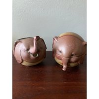 Vintage Uctci Elefant Milchkännchen Und Zuckerdose Vintage Uctci Elefant Milchkännchen Und Zuckerdose von MonsterRelics