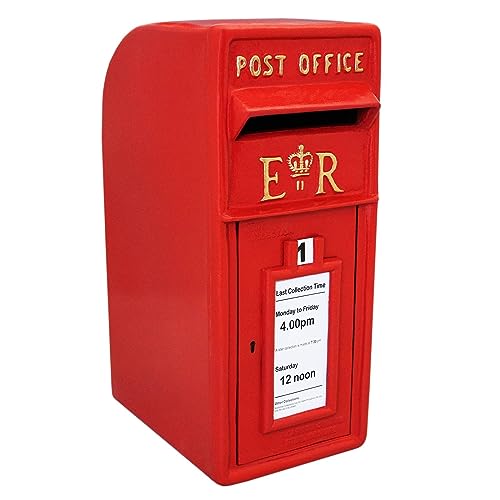 Briefkasten im englischen Stil Postkasten rot Wandbriefkasten Standbriefkasten Post Box Gusseisen von Monster Shop