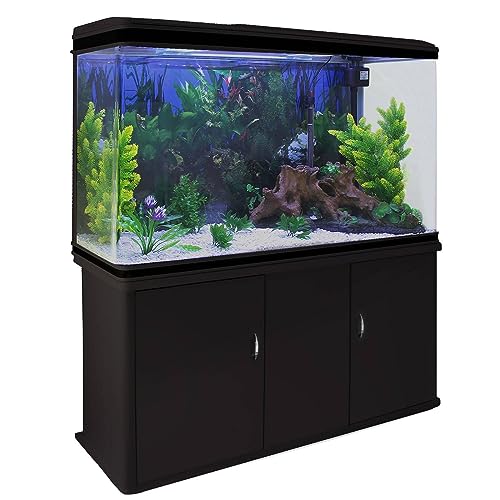 MonsterShop 300 Liter Heimaquarium Aquarium mit Unterschrank Aquariumkobination 143.5cm H x 120.5cm B x 39cm T von Monster Shop