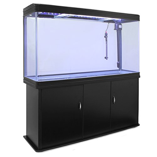 Monster Shop 300 Liter Heimaquarium Aquarium mit Unterschrank Aquariumkobination 143.5cm H x 120.5cm L x 39cm B von Monster Shop