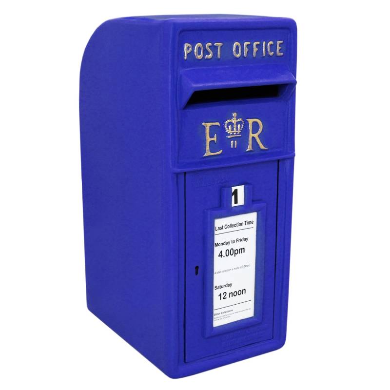 Monstershop Briefkasten im Schottischen Stil Blau von Monstershop