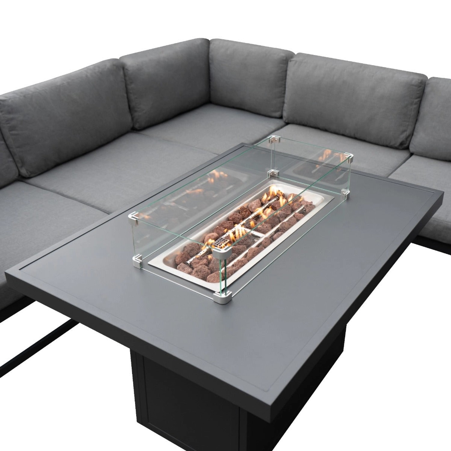 Monstershop Modulares Gartenlounge Set mit integrierter Feuerstelle Monstershop Modulares Gartenlounge Set mit integrierter Feuerstelle von Monstershop
