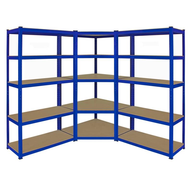 Monstershop Monster Racking Sparangebot 1 x T-Rax 90cm Eckregal + 2 x T-Rax 90cm in Blau von Monstershop