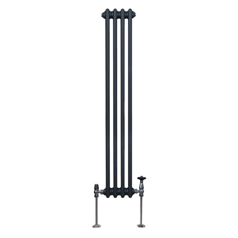Monstershop Traditioneller 3 Spalten Heizkörper 1500 x 202 mm Anthrazitgrau von Monstershop