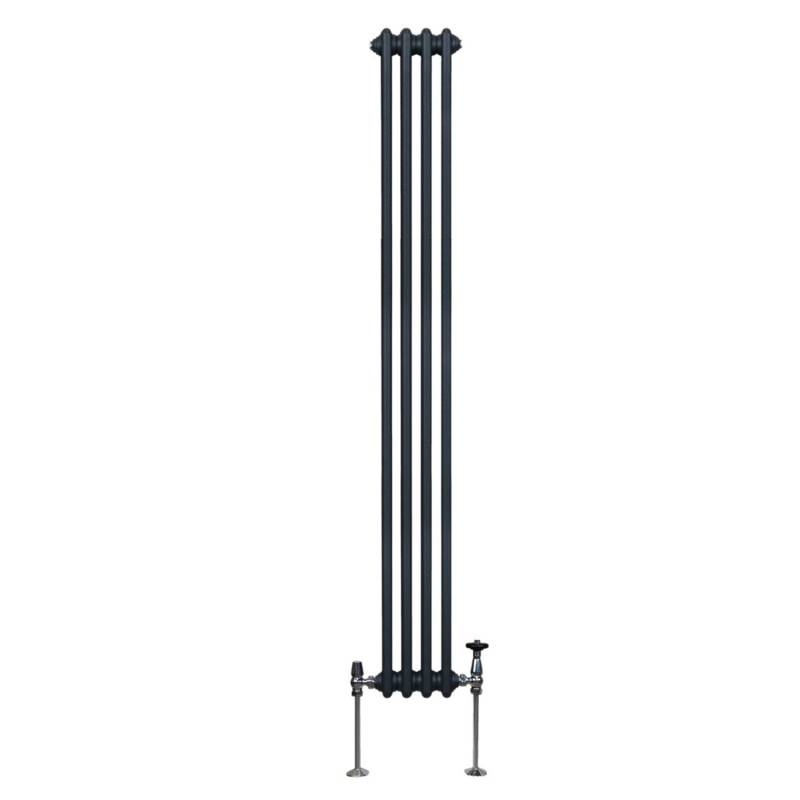 Monstershop Traditioneller 3 Spalten Heizkörper 1800 x 202 mm Anthrazitgrau von Monstershop
