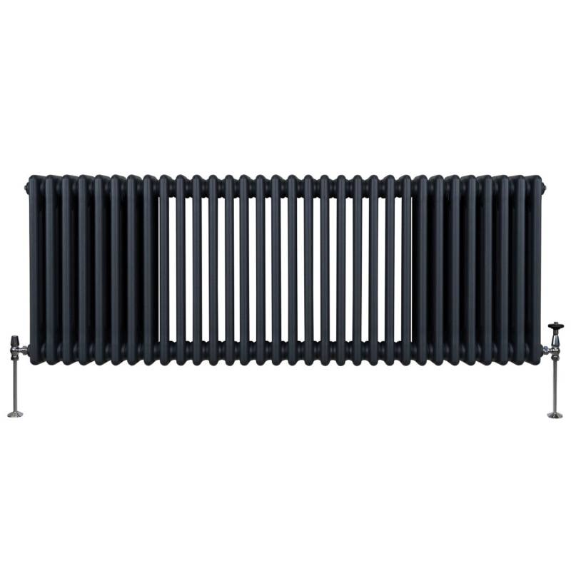 Monstershop Traditioneller 3 Spalten Heizkörper 600 x 1462 mm Anthrazitgrau von Monstershop
