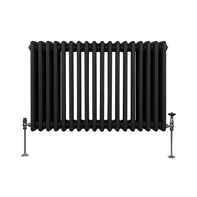 Monstershop Traditioneller 3 Spalten Heizkörper 600 x 832 mm Schwarz von Monstershop